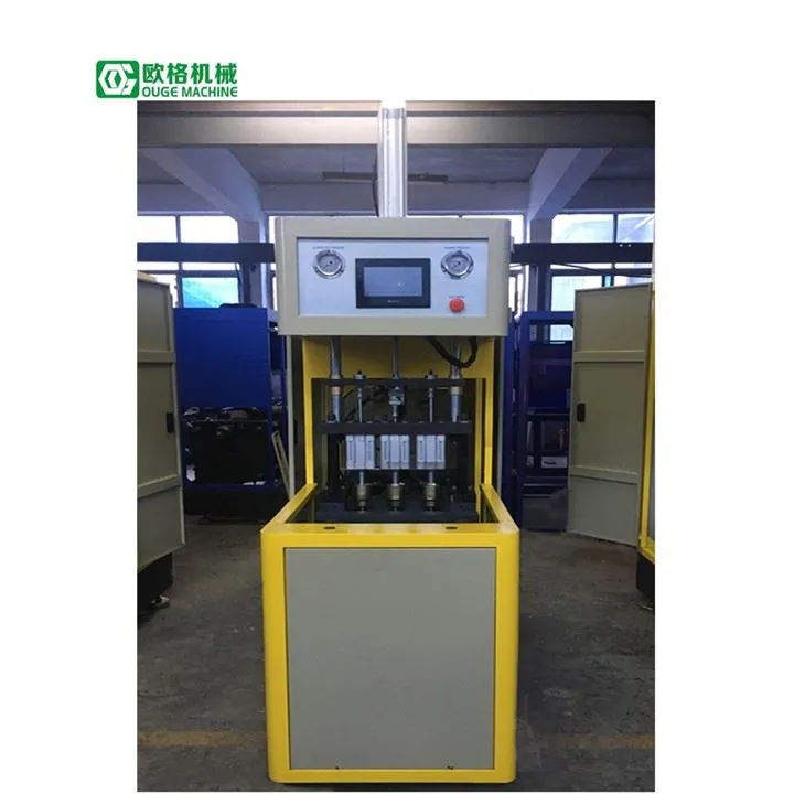 Kozmetik Şişeler İçin Yarı Otomatik Pet Şişirme Makinesi